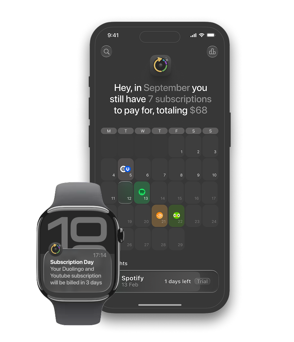 Subscription Day Mobile App